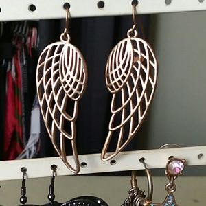 Gold Angel Wing earrings